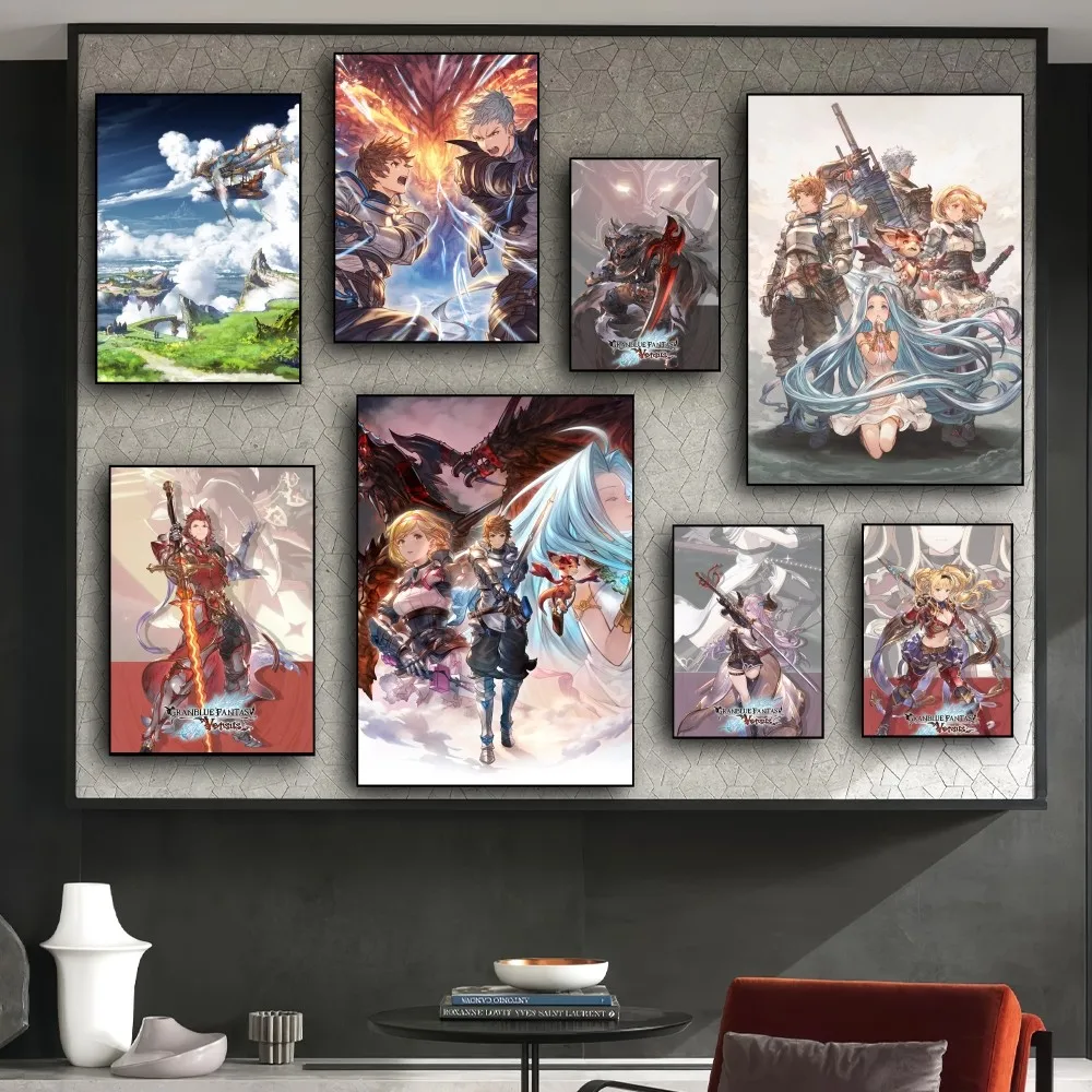 Гранблу-Фэнтезийный постер Relink для игр принты настенные наклейки картины