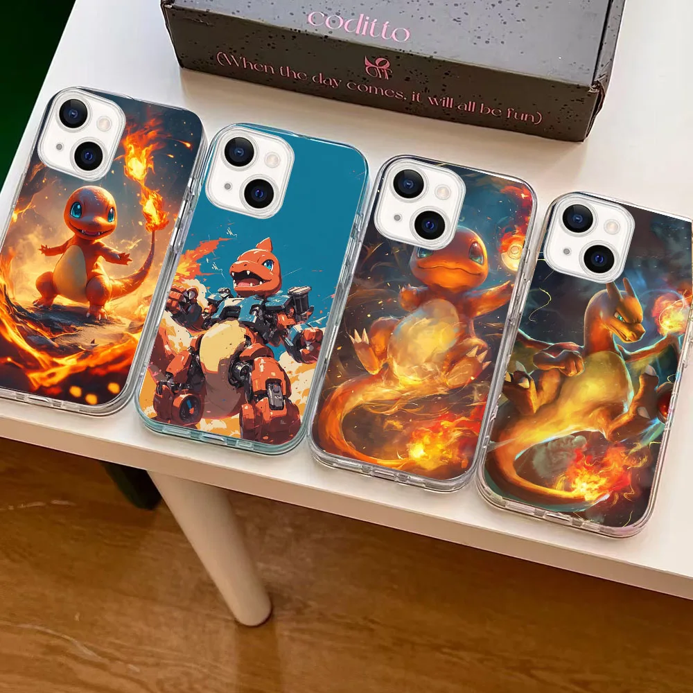 Прозрачный силиконовый чехол WBA-2 Pokemon Charmander для LG K9 10 11 12 22 30 40 41 50 51 61 62 Plus Prime Max