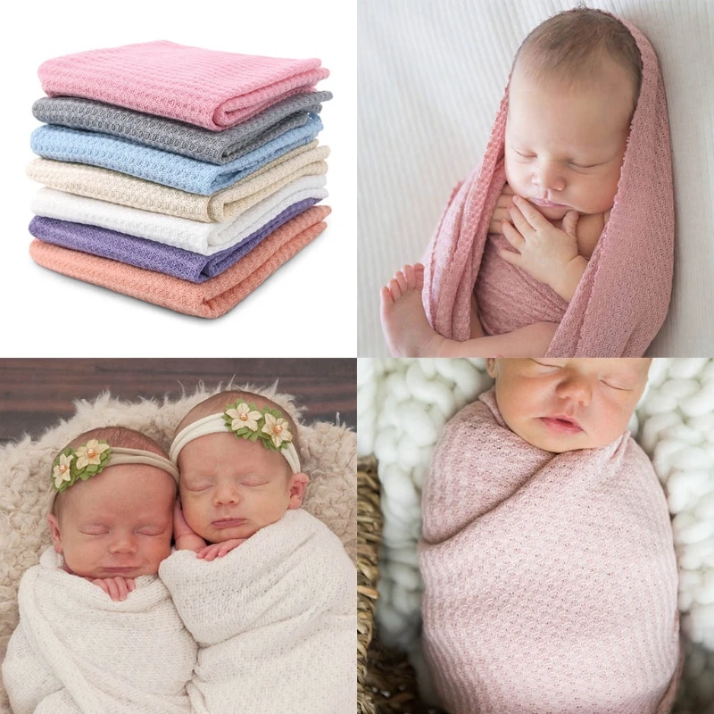 

Stretch Wrap Backdrop Toddler Photo Shooting Accessories Unisex Soft Bath Towel Wrap Swaddling Quilt Beddin