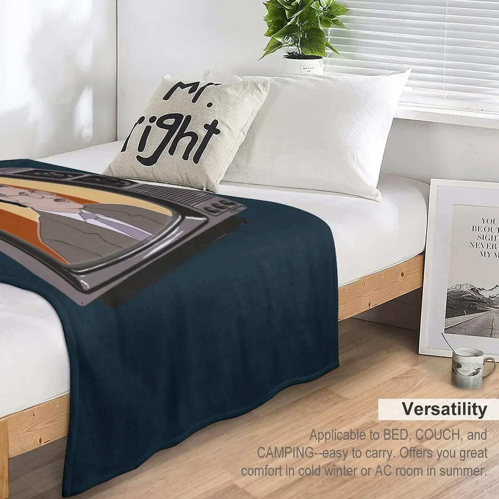 Новые герои Quiz Shows винтажное Alex Trebek 80-х годов юопардовое одеяло фланелевые