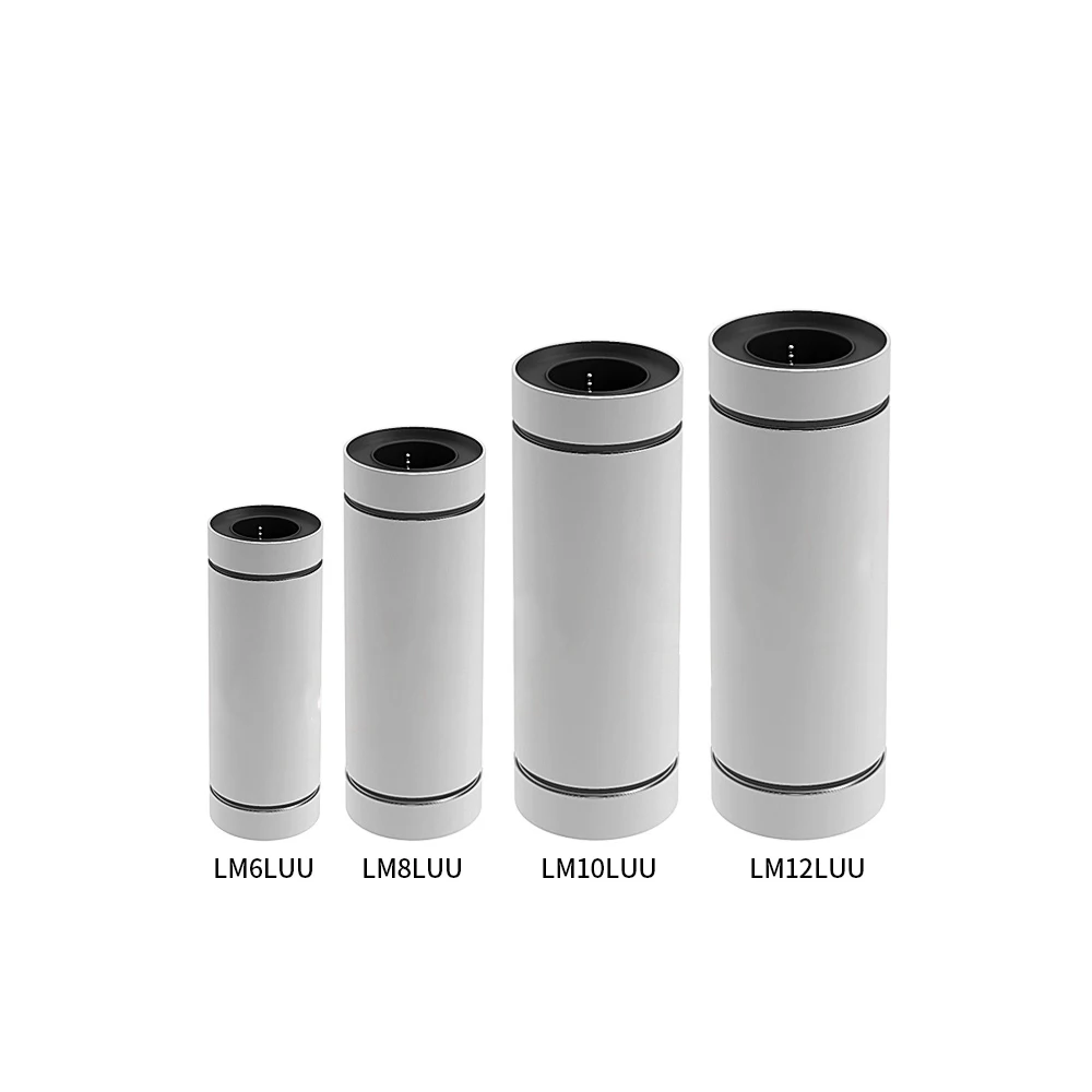 

3pcs Linear Ball Bearings LM10LUU LM12LUU LM6LUU Optic Axis Bush Bearing Smooth Rod Linear Bearing 3D Printer Parts