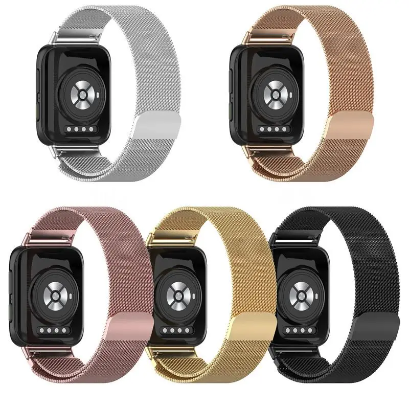 

Stainless Steel Bracelet For OPPO watch 1 41mm 46mm Band Magnetic Loop Strap For Oppo Watch 2 42mm 46mm Mesh Correa