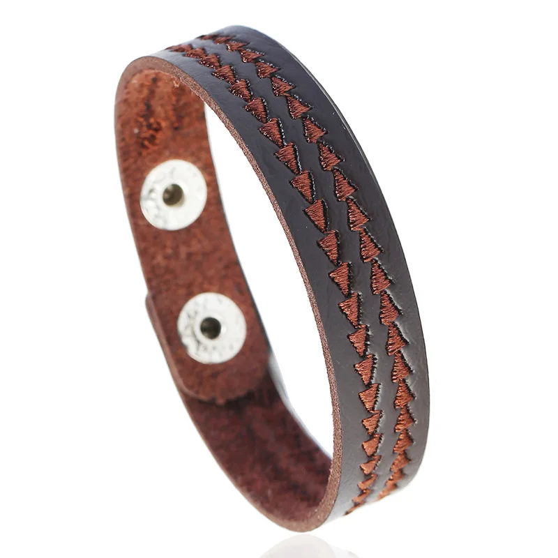 

SFB2 Leather Bracelet Natural Stone Bracelets Tiger Eye Beads Braided Bangles Stainless Steel Magnetic Clasp