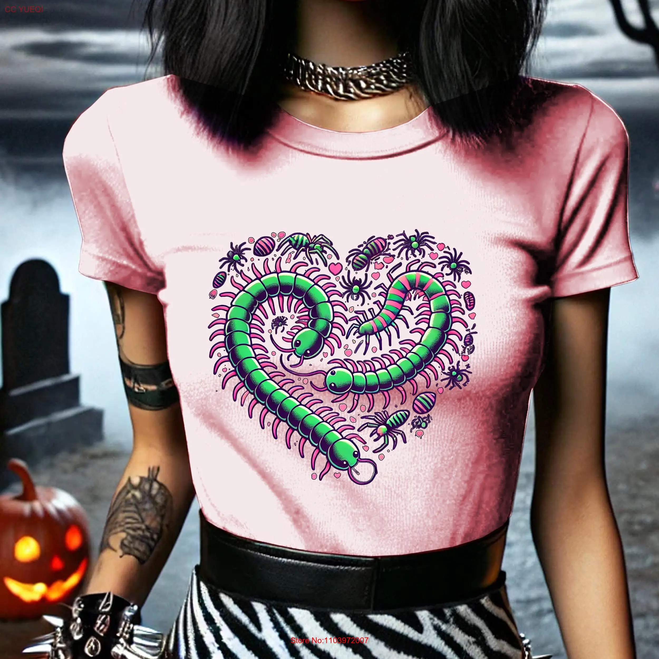 Футболка Bug Heart в готическом стиле альтернативная футболка панк Оккультная