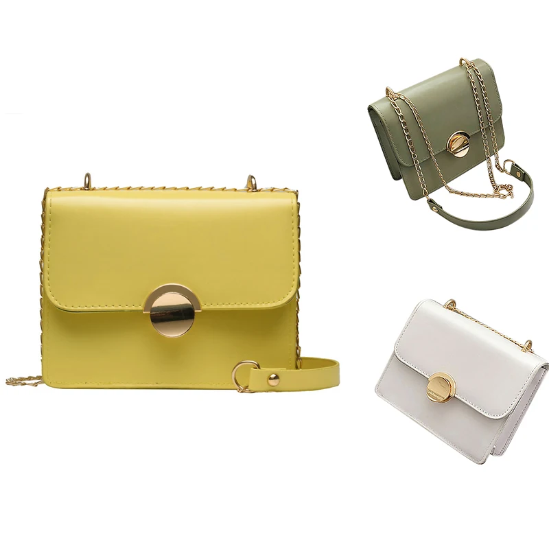 

Новая маленькая квадратная сумка, женская сумка-мессенджер, новая модная простая сумка на цепочке, летняя повседневная маленькая сумка на п...