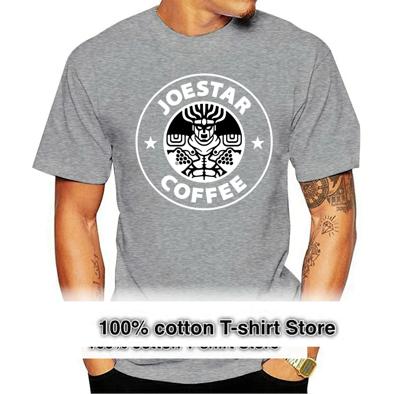 

Футболки JoJo Coffee Adventure с логотипом аниме, новинка 2021, фирменная одежда, мужские приталенные футболки с 3D-принтом, индивидуальная одежда