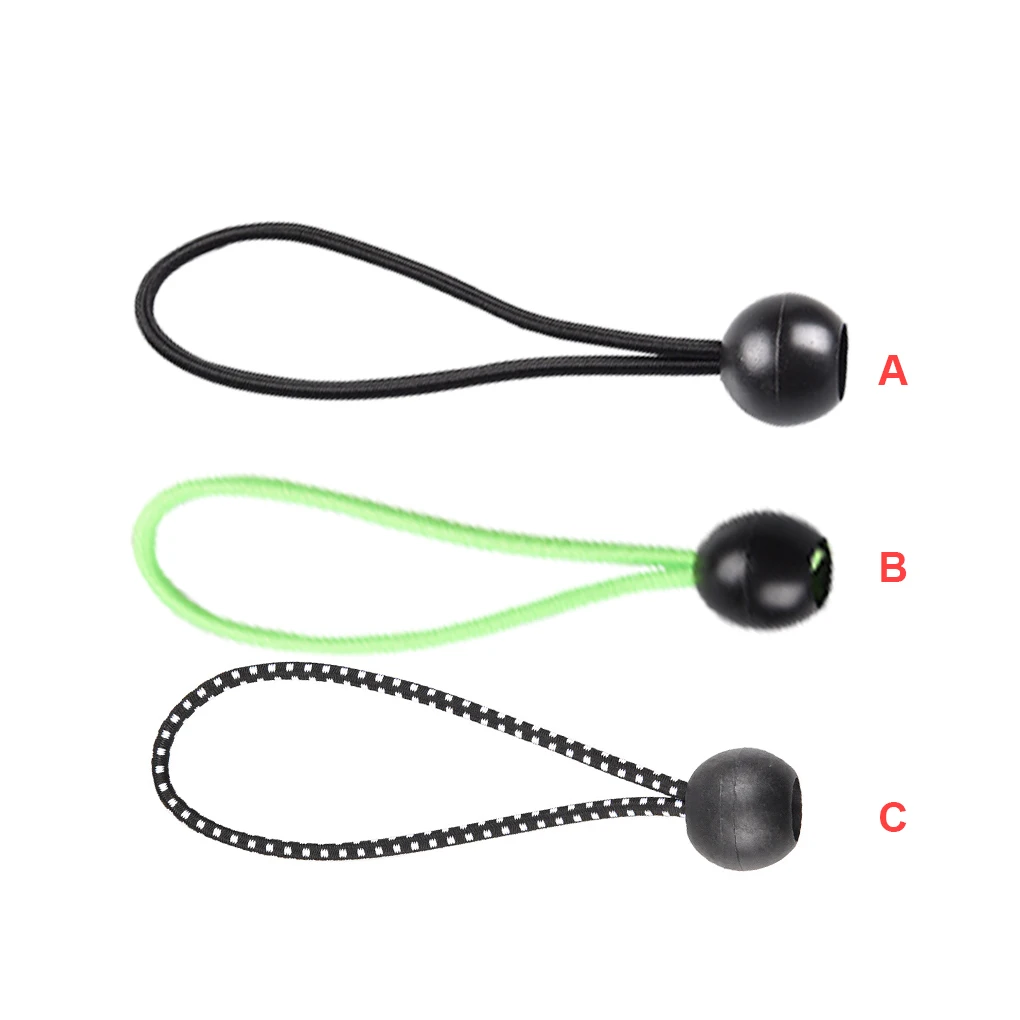 

10 Pcs Ball Bungee Cords Elastic Cable Ties Tie Down Strap Canopy Accessories