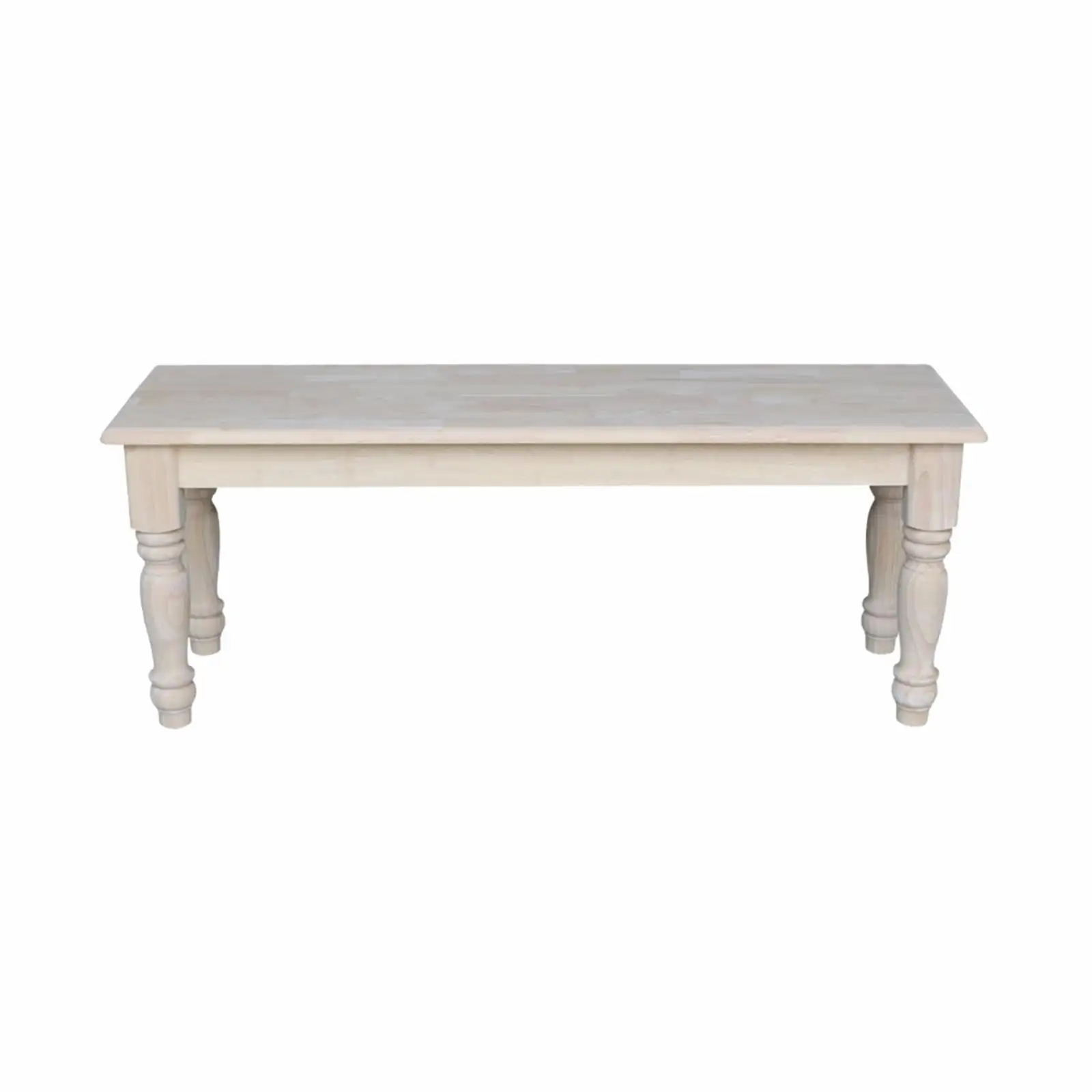

International Concepts Unfinished Farmhouse Bench