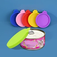 reusable keep fresh box cover cans cap food tin cover fresh keeping lid pet can covers silicone can lid