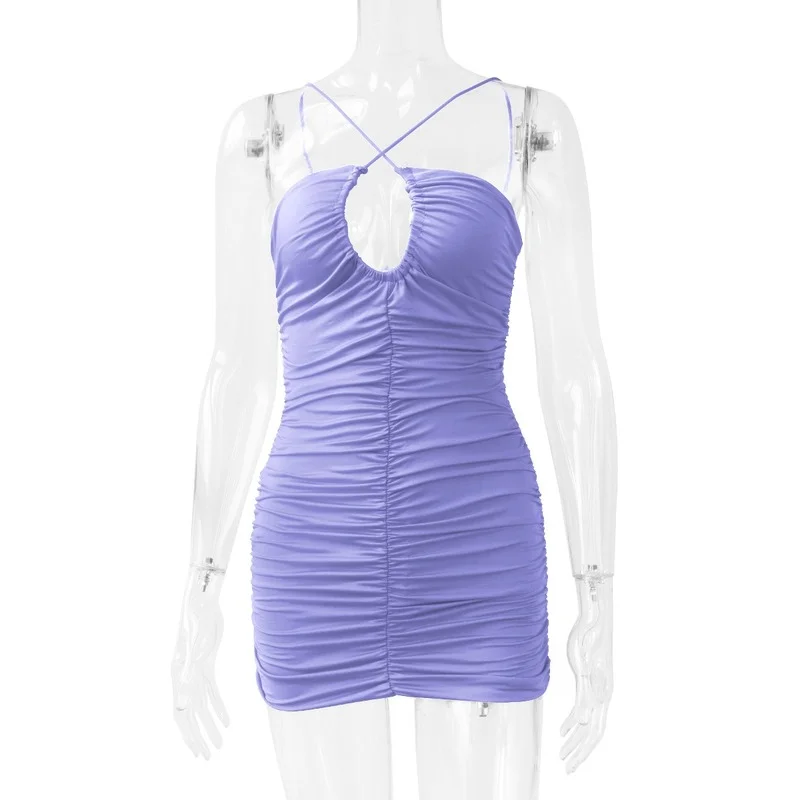 Платье подтяжки европейский и американский стиль сексуальный крест Холтер