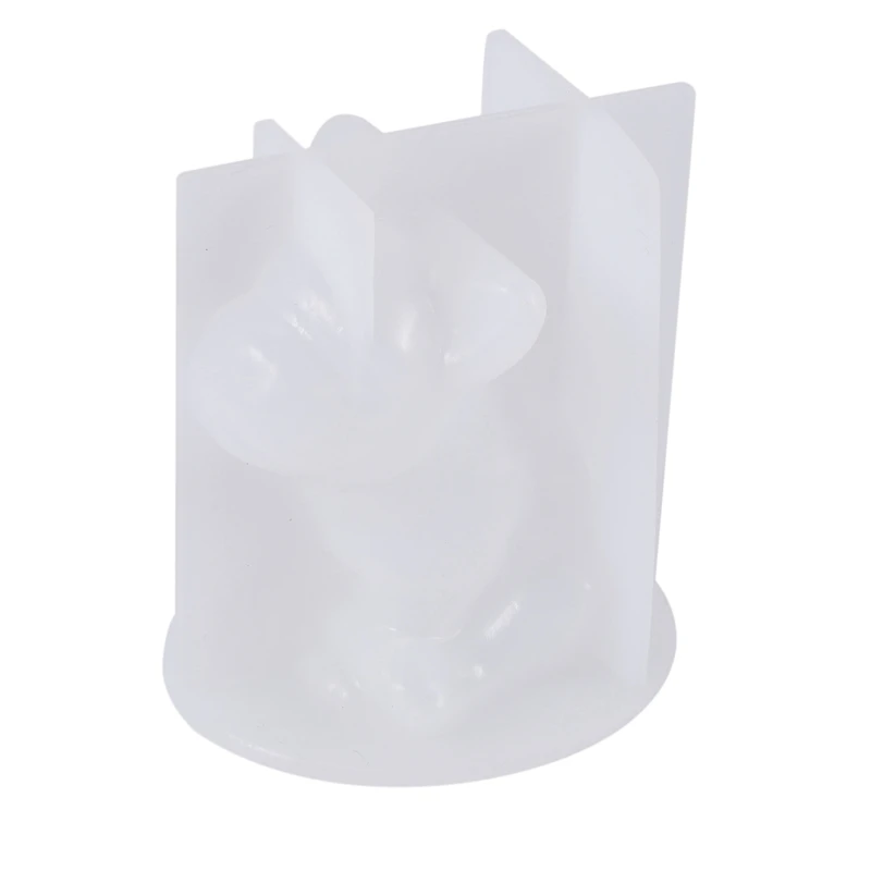

French Bucket Dog Concrete Silicone Mold Geometric Pet Animal Handmade Decorative Clay Cement Plaster Handmade Mold