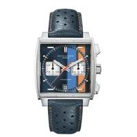 aaa luxury mens square watches top brand business sport quartz clock man leather waterproof date wristwatch relogio masculino