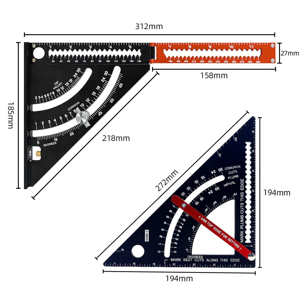 Квадратная линейка SuSuMu из алюминиевого сплава для столярных работ |