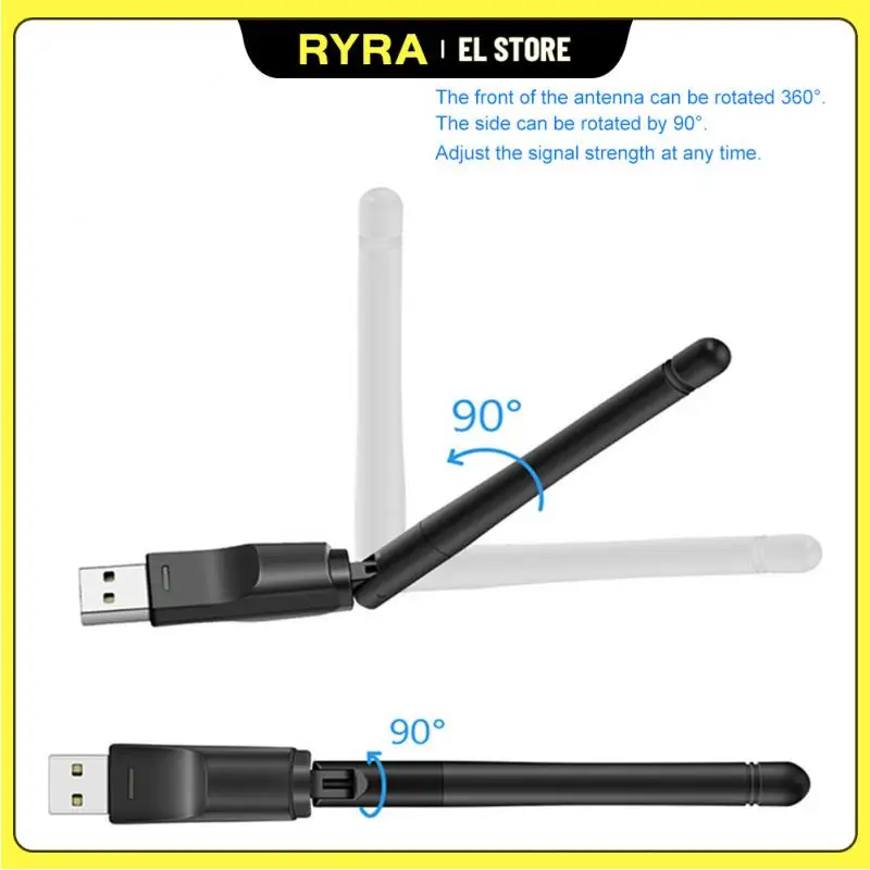 

RYRA USB Wifi Adapter 150Mbps 2.4G Antenna USB 802.11n/g/b Ethernet Wi-fi Dongle Usb Lan Wireless Network Card PC Wifi Receiver