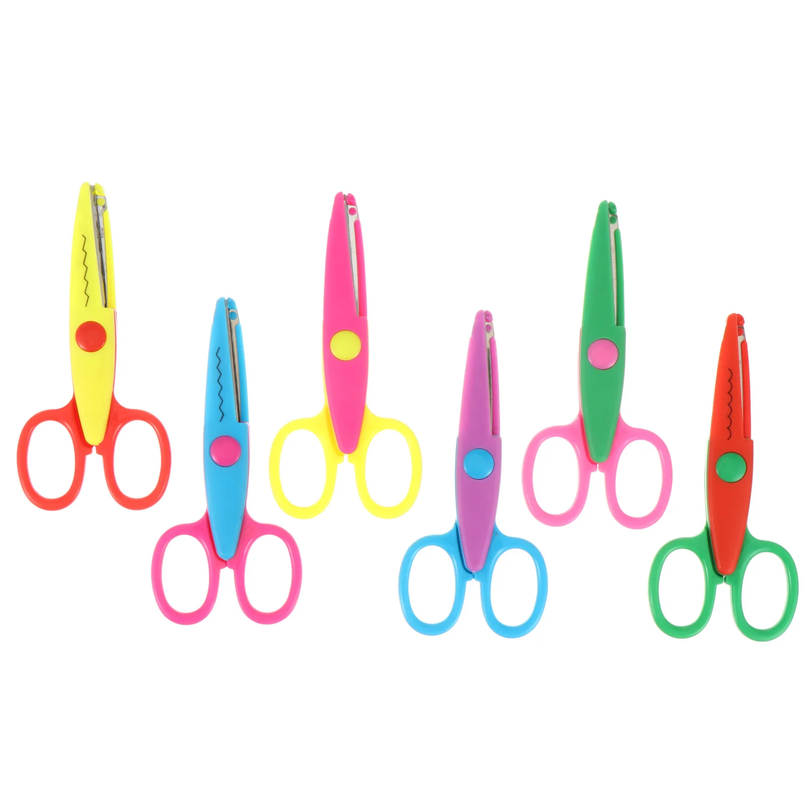 

6 Pcs Zigzag Scissors Appliques Embellishments Cutting Scissors Jagged School DIY Scissor Safe Scissors Child Scrapbook