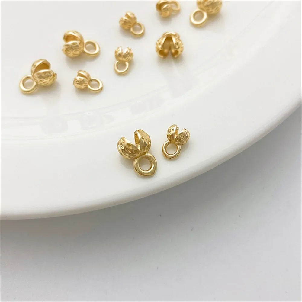 Застежка-бутон 14-каратного золота браслет ручной работы сделай сам