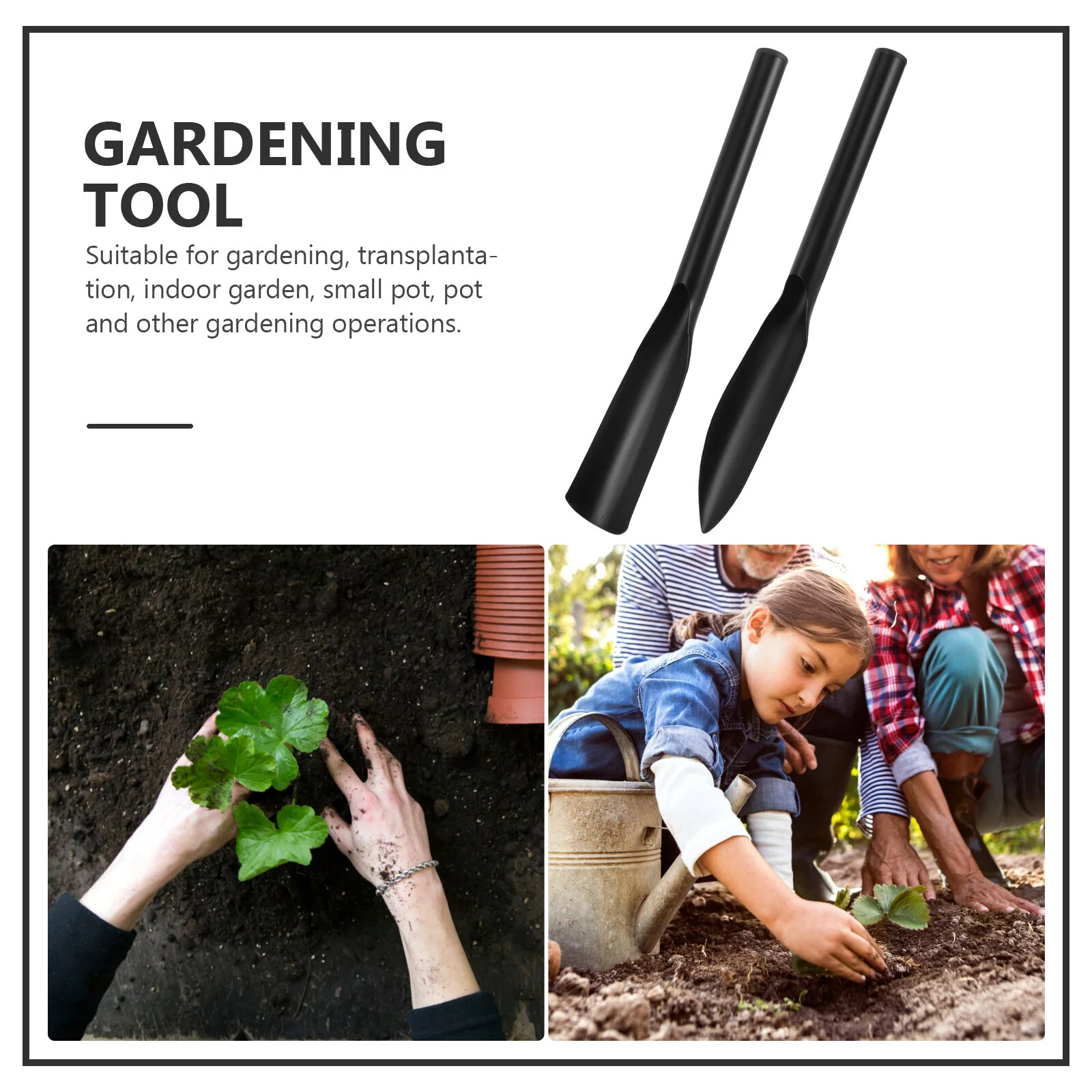 

Garden Grass Digging Tool Small Gardening Weeding Trowel Hand Shovels Stainless Steel Wood