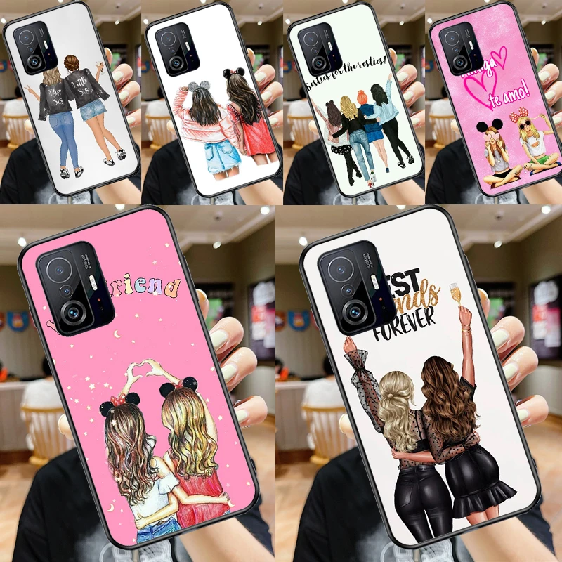 Чехол для девочек Bff с надписью Best Friends Forever Always Xiaomi Mi 11 Lite Ultra 11T Pro чехол POCO X3 X4 F1 F3 M3