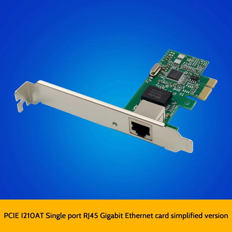 

PCI E X1 I210AT однопортовая гигабитная Серверная сетевая карта RJ45 Ethernet Сетевая карта 1000M Однопортовый Ethernet NIC