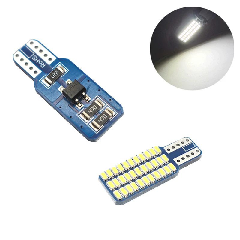 

T10 192 194 168 W5W LED Bulbs 33 SMD 3014 Car Tail Lights Dome Lamp White DC 12V accessoire led lights for car