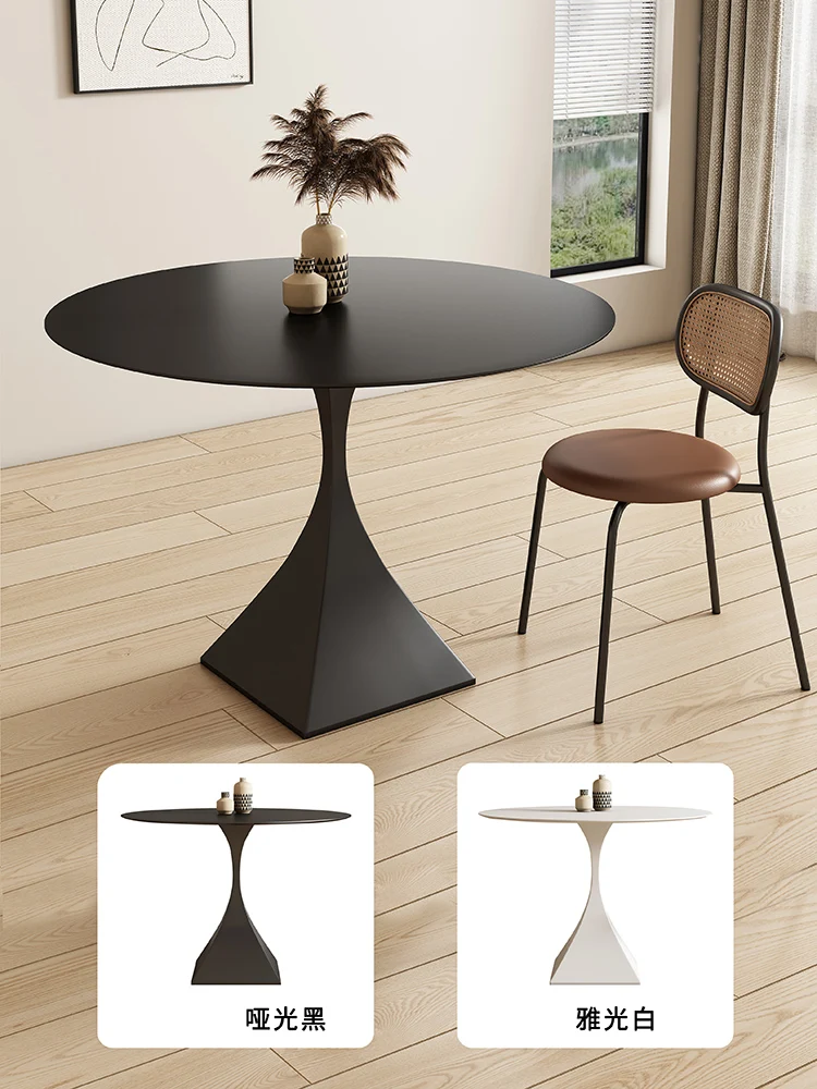 Кремовый ветер сланцевый обеденный круглый французский белый стол для