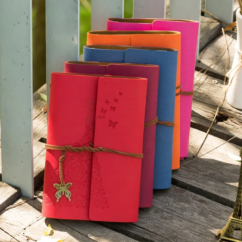 

New Travelers Notebook Diary Notepad Vintage Literature Pu A6 A5 Leather Note Book Stationery Gift Traveler Journal Planners