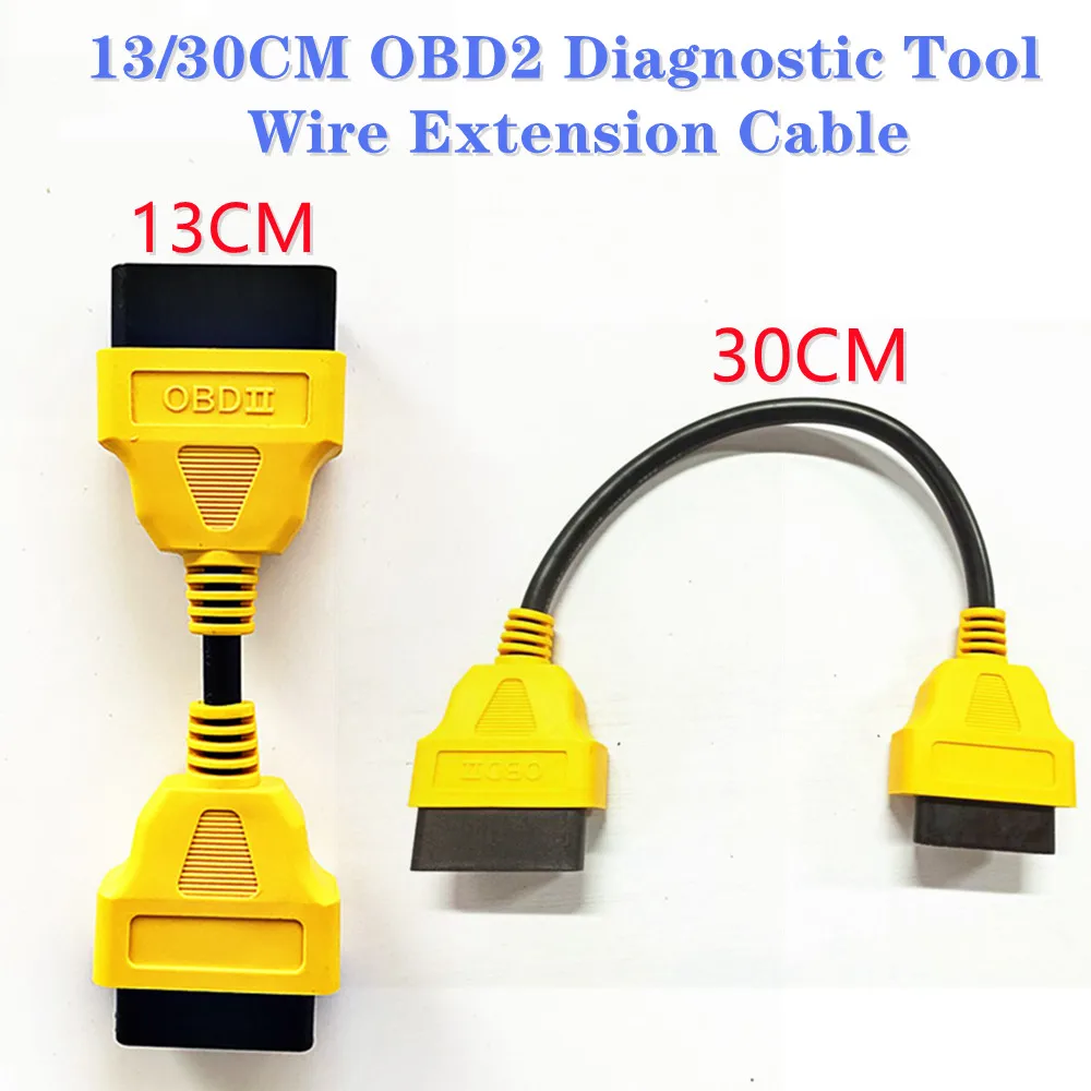 Высококачественный диагностический инструмент OBD2 30/13 см кабель-удлинитель OBD