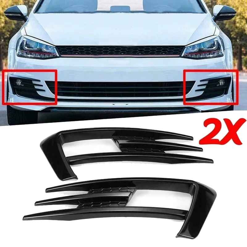 Блестящий Черный Автомобильный бампер для Golf 7 MK7 2013-2017