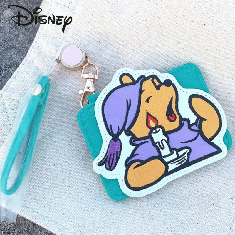 Disney Winnie The Pooh New 3D Card Bag Luxury Brand Fashion Card Bag High Quality Cartoon Cute ID Card Credit Card Storage Bag