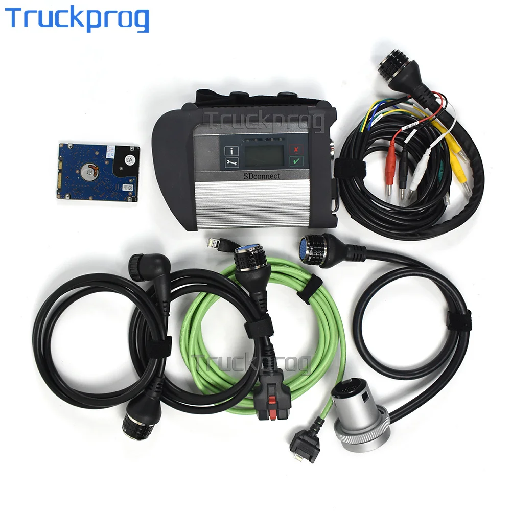 Full Chip SDConnect C4 Compact 4 Star Diagnostic Tool  Xentry DAS Car Truck diagnostic tool SD C4 with Wifi (12V+24V)