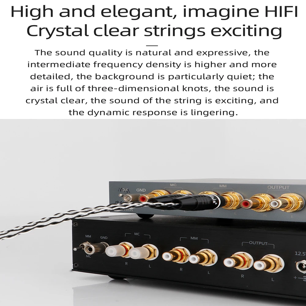 8-ядерный OCC серебряное покрытие 2 5 мм TRRS сбалансированный на штекера RCA для Hi-Fi Astell