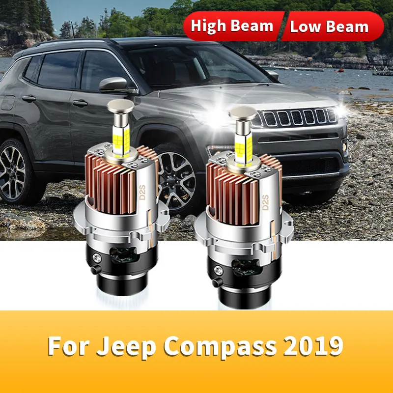 2 шт. светодиодные фары Hid Canbus Xenon 1:1 Design D2S D2R Автомобильные 6000K Белый Дальний