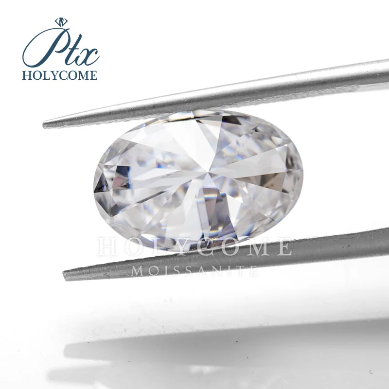 Holycome Certificated Moissanite DEF VVS1 Hot Sale Oval Brilliant Cut Factory Price Loose Supplier GRA Grobal |
