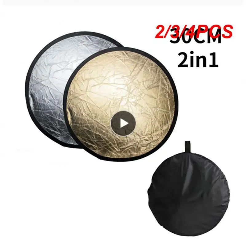 

2/3/4PCS 30cm Reflector 2 In 1 Fill Light Board Multi-folding Collapsible Light Plate Suitable For Live Photography Studio