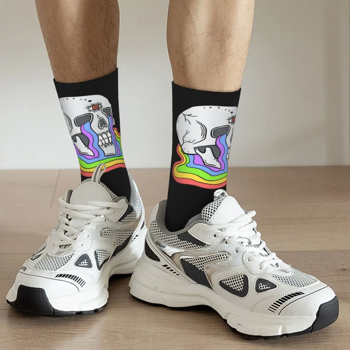 Радужные носки для взрослых Skeleton радужные унисекс мужские женские