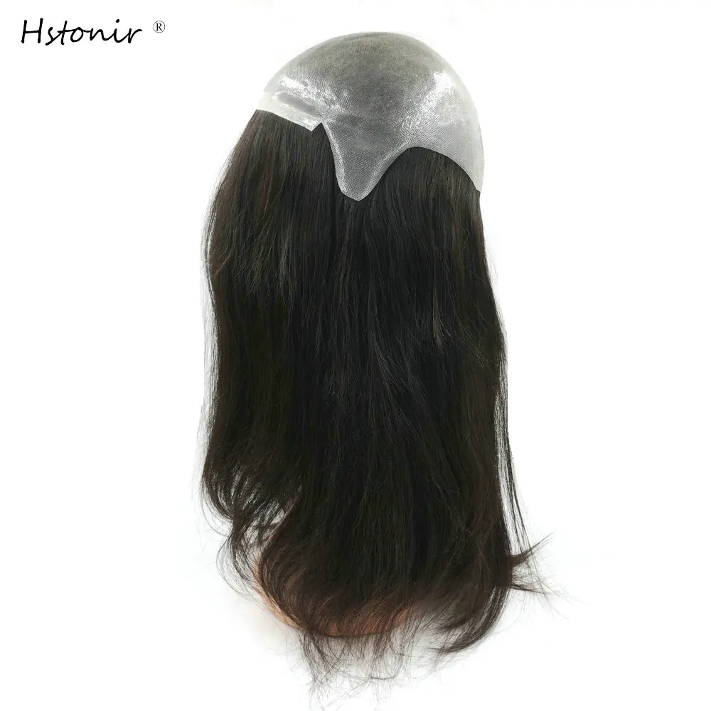 Hstonir Silicon Full Pu Wig In Stock Short Human Hair For Women And Men Cabelo Acessorios Real Hair Fast Shipping G003