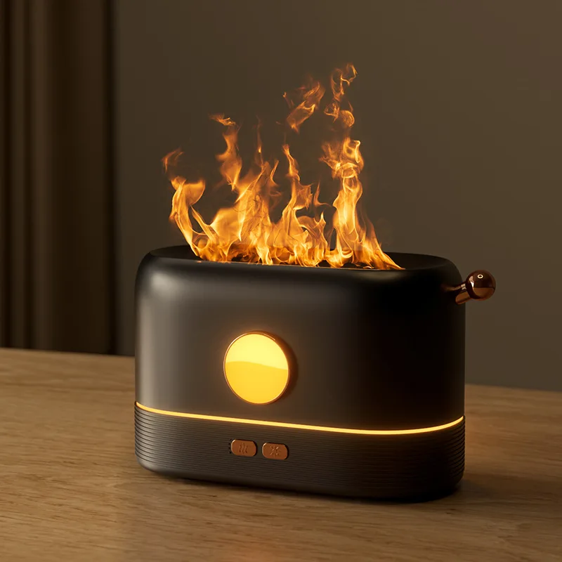 

Portable Air Humidifier Aroma Diffuser Ultrasonic Cool Mist Maker Fogger Aromatherapy Diffuser USB Essential Oil Flame Diffusers