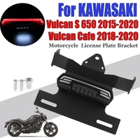 motorcycle accessories license plate holder fender eliminate bracket led tail signal lamp for kawasaki vulcan s 650 vulcan cafe