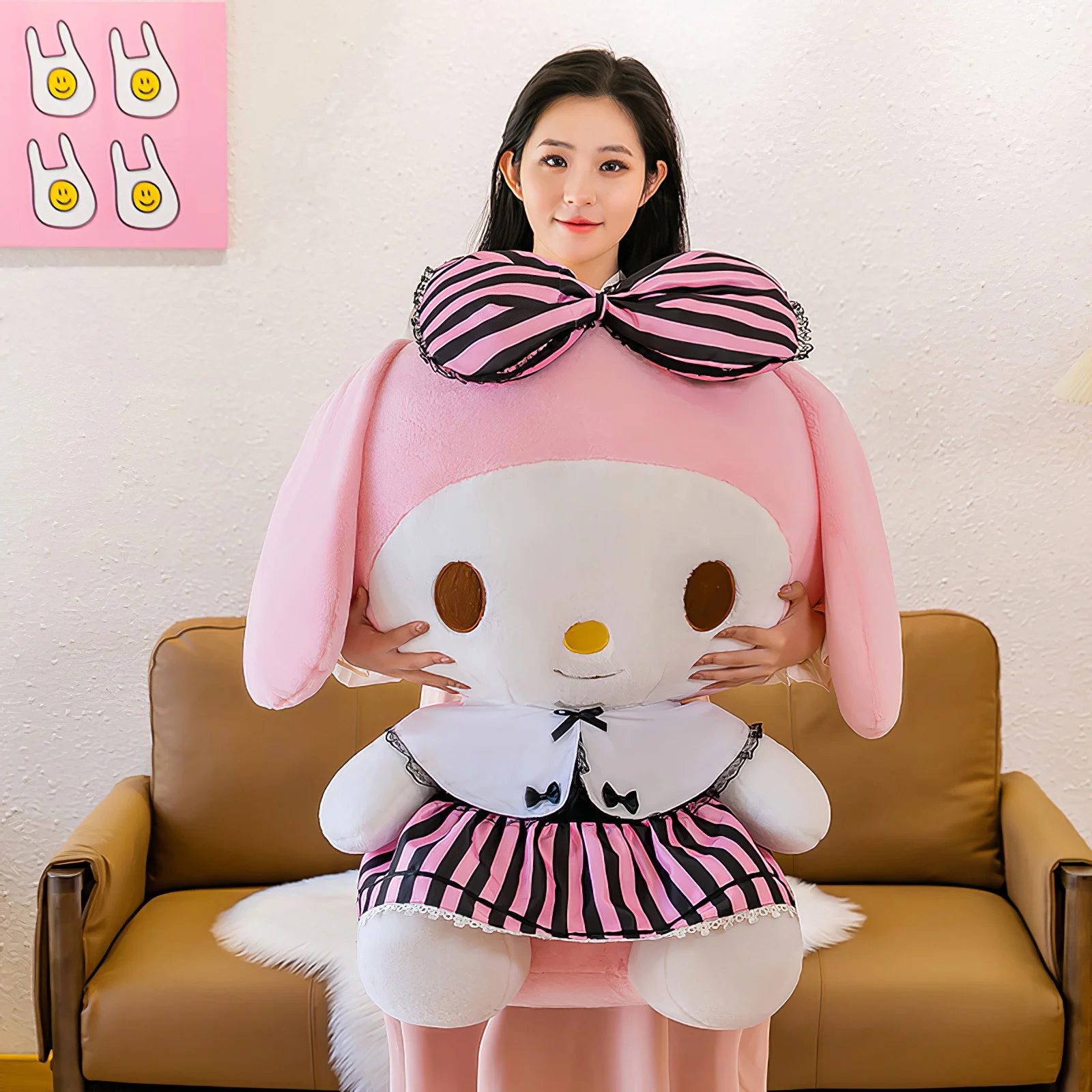 60 см мультяшная плюшевая игрушка Sanrio Kuromi милая моя мелодия мягкая тряпичная