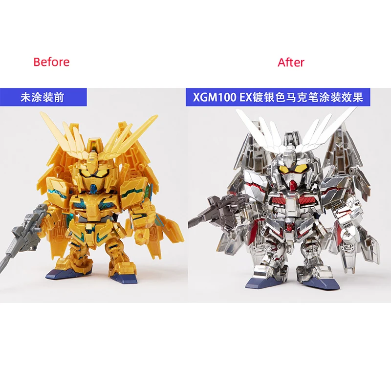 GSI Creos mr Hobby Gundam Marker EX Посеребренная модель краски XGM100 для пластиковых моделей |