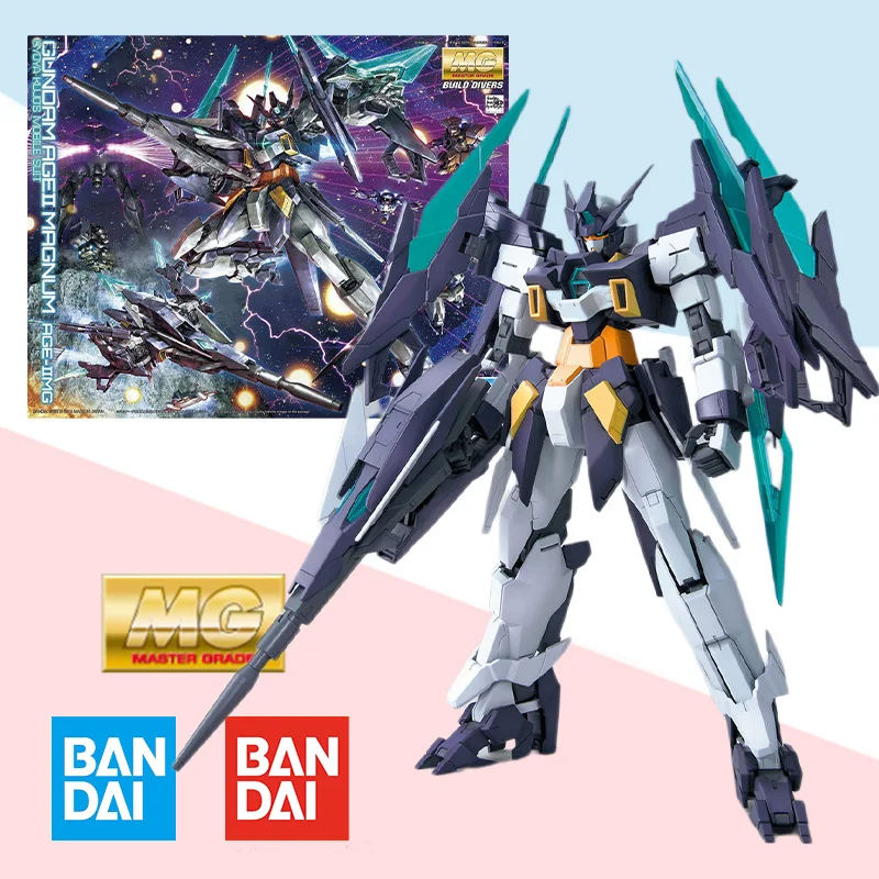 

Оригинальный мобильный костюм Bandai MG 1/100 GUNDAM AGE2 MAGNUM, полный экшн-костюм, комплект модели детской модели, игрушка в сборе, подарок для детей