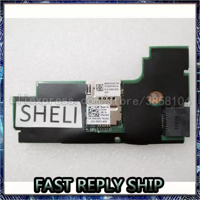 

SHELI для Dell 3300 V3300 DC Входная SIM-карта USB LAN разъем питания материнская плата 05G3D5 5G3D5