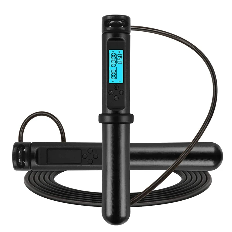 

Jump Rope With Counter For Fitness,Digital Weight Calories Time Skipping Rope For Exercise,Adjustable Speed Rope