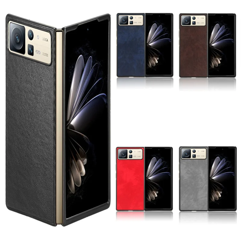 

For XiaoMi MIX FOLD 2 5G Luxury Litchi Striae PU Leather Hard Back Cover Case For XiaoMi MIX FOLD 5G Phone Case