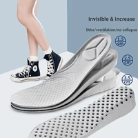 pu 1 5 3 5cm invisible raised insole sole mesh soft and comfortable breathable deodorization sports running orthopedic insole