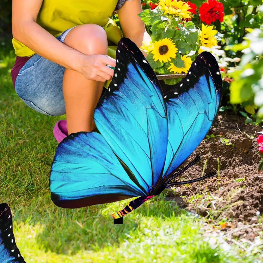 

Outdoor Decor Stake Attractive Realistic Look Long Lasting Lawn Patio Backyard Decor Butterfly Stake Garden Accessories