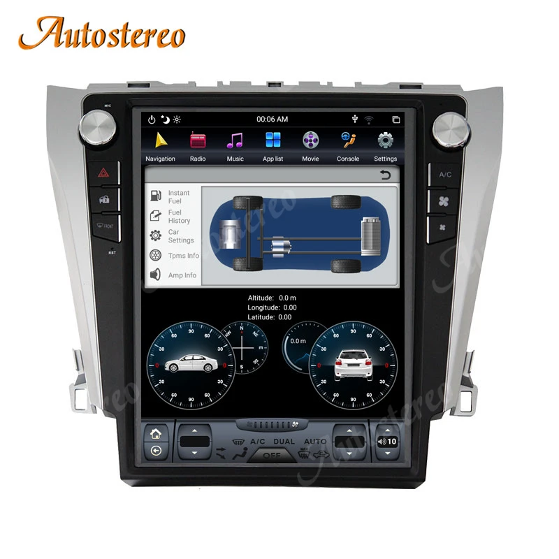 QLED 8 + 128G Android 13.0 радио для Toyota Camry Aurion 2012-2016 автомобильный GPS-навигатор