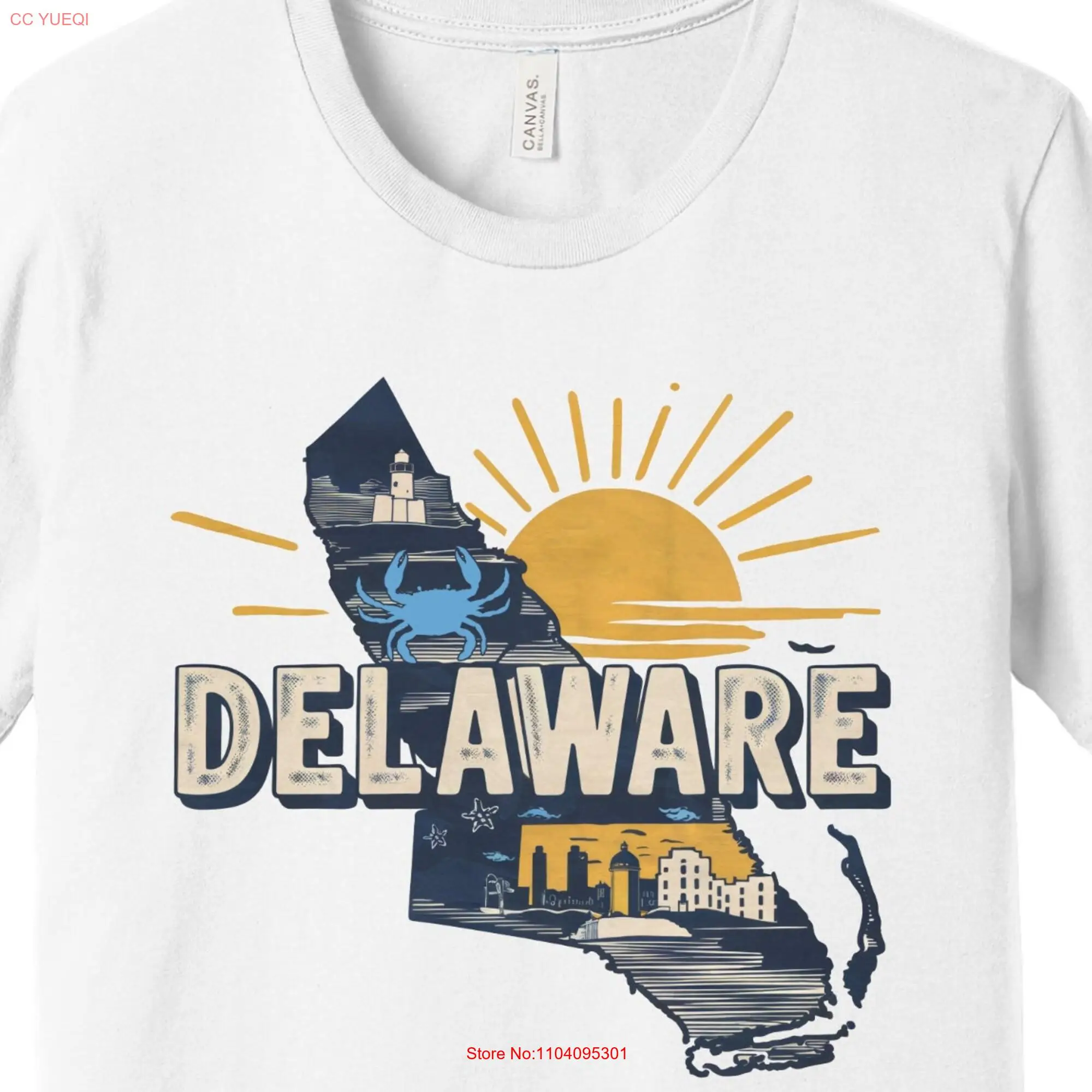 Футболка штата Делавэр с изображением знаковых знаков первой гордости