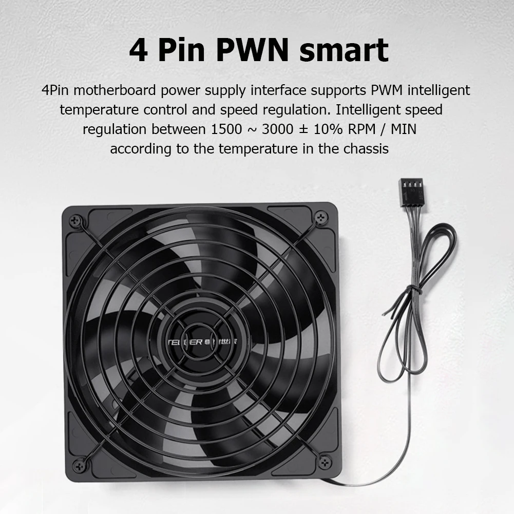 

TEUCR чехол охладитель 3000 об/мин маленький 4Pin контроль температуры/большой 4Pin фиксированная скорость