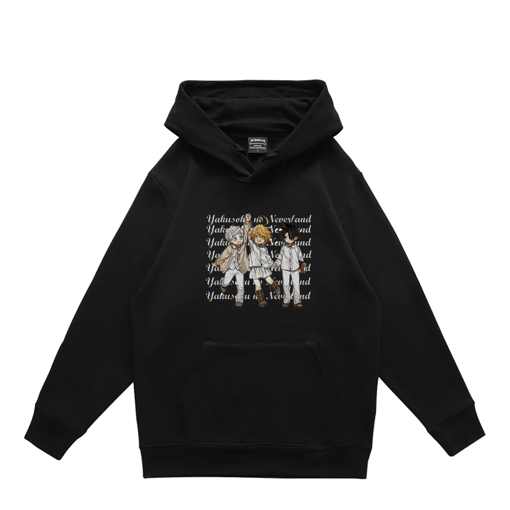 

Funny The Promised Neverland Japan Anime Hoodie Norman Yakusoku No Neverland Manga Print Sweatshirt Promised Neverland Pullover